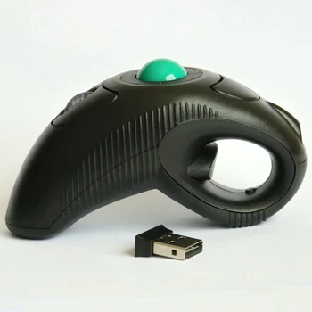  USB Оптично Проследяване на Топката Безжична Мишка За Десктоп Употреба С Лазерна Показалка Въздушна Мишка Преносим Трекбольная Мишката
