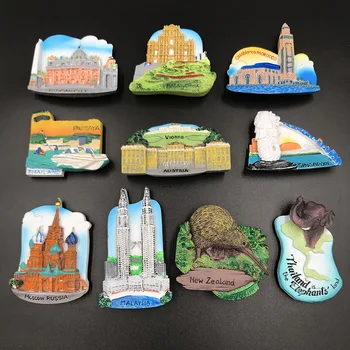 На световния туристически сувенир Австрия Малайзия Ватикана Тайланд, Нова Зеландия, Сингапур, Русия Макао Мароко магнит за хладилник етикети подарък