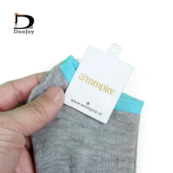  етикет на опаковката картон 400gsm за чорапи изработени по поръчка Етикет карти на марката на лого, печат на Етикети рока тагове дисплея затягане на чорап 1000pcs/лот