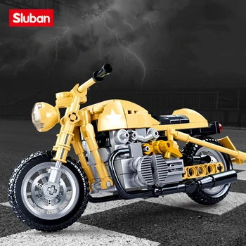  Sluban Градивен елемент на Играчки R-75 Мотоциклет 223 бр. модел Тухли B0959 конструктори са съвместими с водещите марки