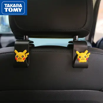  TAKARA ТОМИ Pokemon Кука За столче за кола Мультяшная Облегалка на Задната Седалка Скрити Многофункционална Кука Невидим Малка Кука Креативен