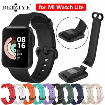  Премиум Силиконов Ремък за XiaoMi Mi Watch Lite Спортен Гривна Смарт Часовници Взаимозаменяеми Каишка за Часовник Mi Watch Lite Аксесоари