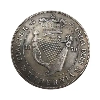  1830 Британска Възпоменателна Монета Латунная сребърно покритие Събиране на Монети за Декорация на Дома Сувенири и Ръчно изработени Изделия за Подарък Бижута