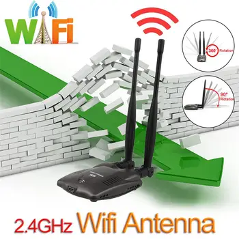  Безжична Beini Безплатен Интернет на Далечни разстояния 3000 Mw Двойна Wifi Антена Blueway USB Wifi Адаптер Декодер Ralink 3070 BT-N9100
