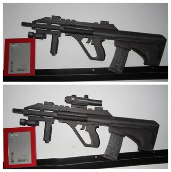  1:1 Мащаба на Steyr AUG A3 Буллпап Пушка Пистолет направи си САМ Ръчно изработени Книжен Модел Комплект Ръчно изработени Играчки Пъзели