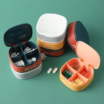  Креативен Малък Фармацевтичен Шкаф За Дом 7-дневен Класификация Кутия За Лекарства Пластмасови Опаковки, Кутия За Съхранение с Капак За Съхраняване на Хапчета B
