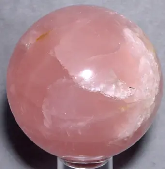  Голям Размер Естествен розов розов кварц Обхват на кристална топка изцеление 125-150 мм случаен 1 бр.