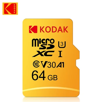 10 бр. Карта памет Kodak Високоскоростен 64 GB A1 Class 10 UHS-I 64 GB Micro SD Карта V30 U3 TF Карта за Камерата на Смартфона Игри