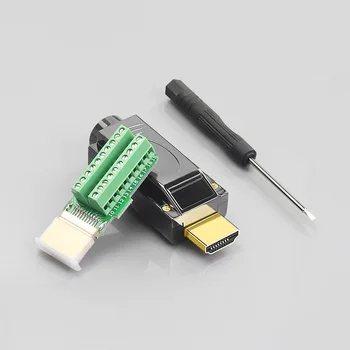  Конектор HDMI адаптер, съвместим с жак адаптер 2.0, За да се свържете с клеммной платка 20P с корпус на Корпуса