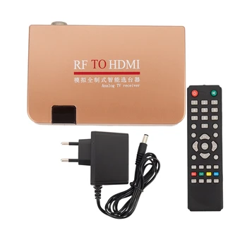  Адаптер Преобразувател RF в HDMI Аналогов Приемник е Аналогов ТВ-Бокс на Цифров Кутия за Дистанционно Управление на ЕС Щепсел