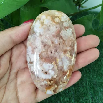  Натурален кристал череша цвете ахат палмова камък духовна медитация лечение рейки crystal декорация на дома