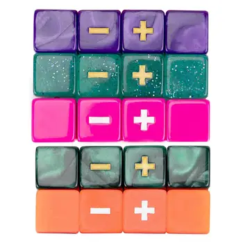  20 Броя Акрилни Кубчета Събиране Изваждане Знак на Кубчета Обучение на Обучаващи Играчки Вечерни Сувенири за Деца Логически Игри Математически Игри