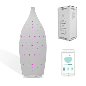  Отражетель ароматности машини нюха на цвят 7 LED безводен керамични устройство с благоухания на горивото Блуэтоотх каменна