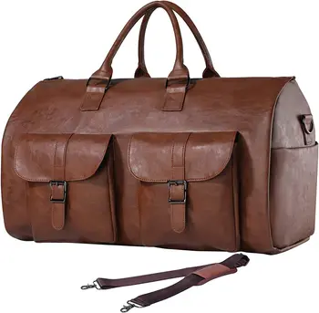  Пътна чанта за дрехи с мек покрив, мъжки и дамски чанта за ръчен багаж - Комплект окачване на куфари, 2 в 1, бизнес пътна чанта
