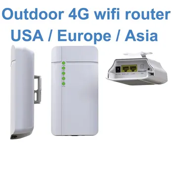  GC112 Водоустойчив Външен 4G CPE Рутер CAT4 LTE WiFi Рутер с 3G / 4G СИМ-Карта за IP-Камера извън Покритие на WiFi