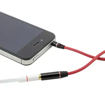  3,5 м Кабел-удължител 3,5 мм Червена Запушалка M / F Конектор за свързване на стерео Аудио Удлинительный Кабел за слушалки