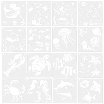  Картина На Морската Шаблони Шаблони Животни Шаблон Врати Същества Скрапбукингдекорация Стени Дърво Океана