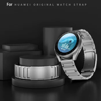  Твърди Титан Каишка за часовника 22 мм Huawei Watch 3/GT 2 Pro/GT 2 46 мм/GT Елегантен Активен 2д Каишка за Часовник с Каишка на Китката Гривна