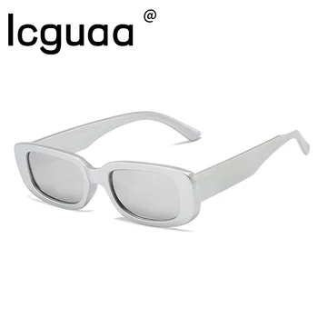  Квадратни Малки Слънчеви Очила на Жените и Мъжете 2021 Евтини Модни Реколта Маркови Дизайнерски Черни Зелени Слънчеви Очила Дамски Очила с UV400