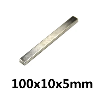  1 ~ 30 бр 100x10x5 мм Мощни ъгловати магнити 100 мм x 10 мм N35 Супер неодимовый магнит 100x10x5 мм Постоянни магнити NdFeB 100*10*5 мм