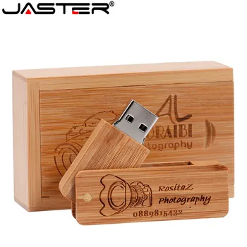  JASTER (безплатен потребителски лого) USB 2.0 Дървена Квадратен армейски Нож Стик 64 GB 32 GB 16 GB от 4 GB Usb Флаш памет Memory Stick подарък