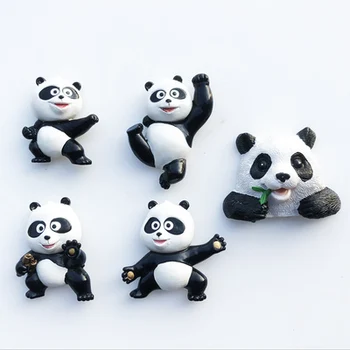  Panda Travel Туризъм Спомен 3D Смола Магнит За Хладилник Стикери за Декорация на Дома Занаяти Доставка