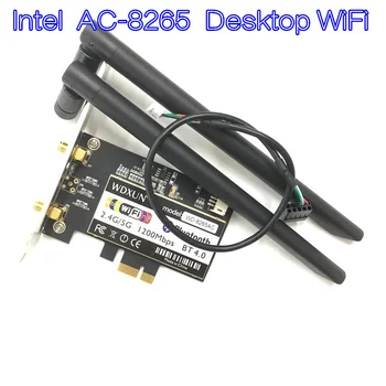  Wireless-AC 8265 867 Mbps, 802.11 AC двойна лента Тенис на WiFi Адаптер PCI Express Карта за Intel 8265AC 5 Ghz WiFi + Bluetooth 4.2