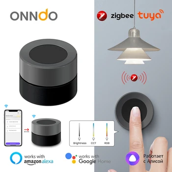  ONNDO Sasha ZigBee Интелигентен Ключ С Дръжка Безжичен Ключ Сцена Бутон Контролер Скрипт за Автоматизация На Батерии Приложение Smart Life