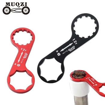  MUQZI Вилица Гаечен Ключ 8T-12T Разклона За премахване и Инсталиране на Гаечен Ключ За Окачване Вилка Suntour XCM XCR XCT ПЪРВИЯТ Инструмент За Ремонт на Велосипеди