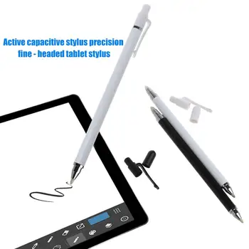  лаптоп с два Меки Топчета, Капацитивен Стилус с тъчскрийн, Писалка за смартфон/Таблет/Лаптоп, дръжка със сензорен екран със защитено от пръстови отпечатъци
