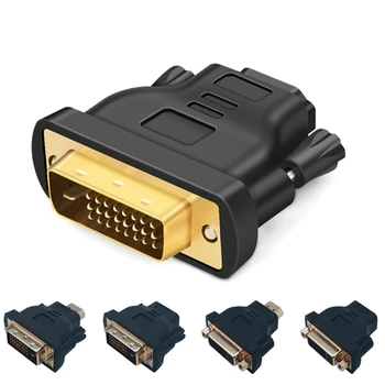  24 + 1 DVI Plug-HDMI-съвместим Женски Converter DVI Адаптер Поддръжка на 1080P HDTV Проектор Позлатен Адаптер L19