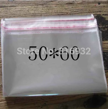  Прозрачни отново Закрываемые Найлонови / БОПП / Поли PVC Пакети 50 * 60 см, Прозрачна Опаковка от Найлонови торбички Opp Самозалепващи Печати 50 * 60 см