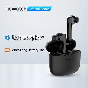  Mobvoi Слушалки ANC True Безжични Слушалки IPX5 Водоустойчив Bluetooth 5,0 Активно намаляване на шума, Вграден Микрофон, Слушалки за Спорт