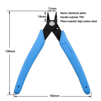  Диагонал Нож, Клещи за рязане на сайдинг с микрорезкой за електроника, алуминий, бижута, 3D печат и т.н