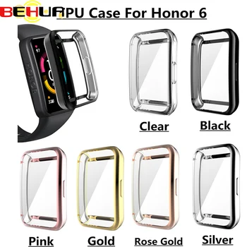  BEHUA За Huawei Honor Band 6 7 Калъф За Часа Мек TPU Защитен Калъф За Honor 6 на цял екран Протектор Седалките Рамка Броня Обвивка