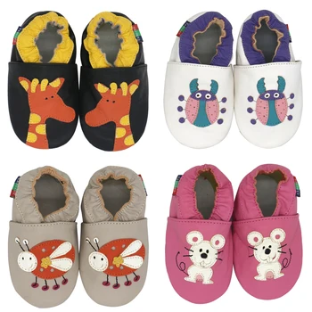  Carozoo Нова Детски Обувки от овча кожа с мека подметка, Чехли за Деца до 4 години за Новородени