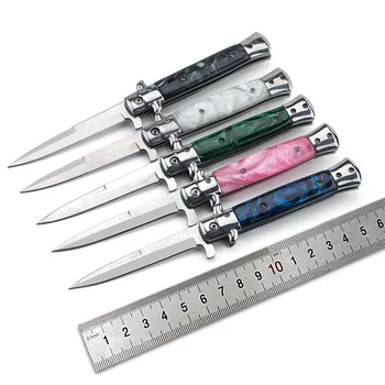  Сгъваем нож AKC rainbow 7 цвята по избор фиксирано острие 400C акрилна дръжка колекция оцеляване на открито подарък EDC инструмент