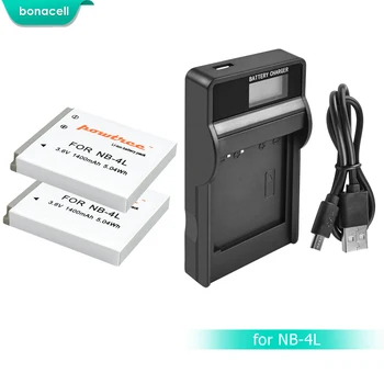  Bonacell 1400 ма NB-4L NB4L 4L NB Батерия Bateria 